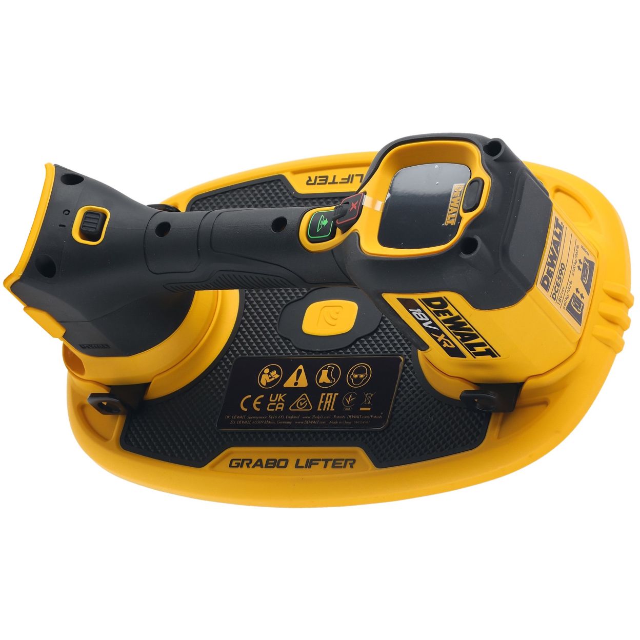 Аккумуляторный вакуумный подъемник DEWALT DCE590N, 18 В, до 120 кг, без АКБ и ЗУ (DCE590N-XJ)