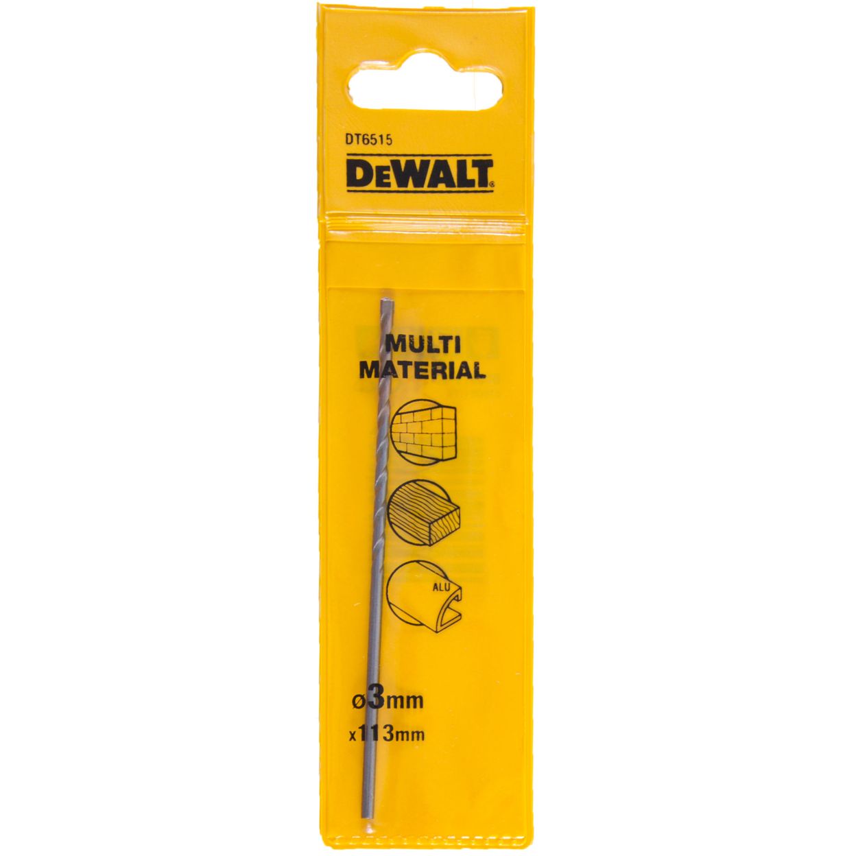 Сверло DEWALT DT6515, multimaterial универсальное TCT/HM 3 гранным хвостовиком, 3 x 83 x 50 мм