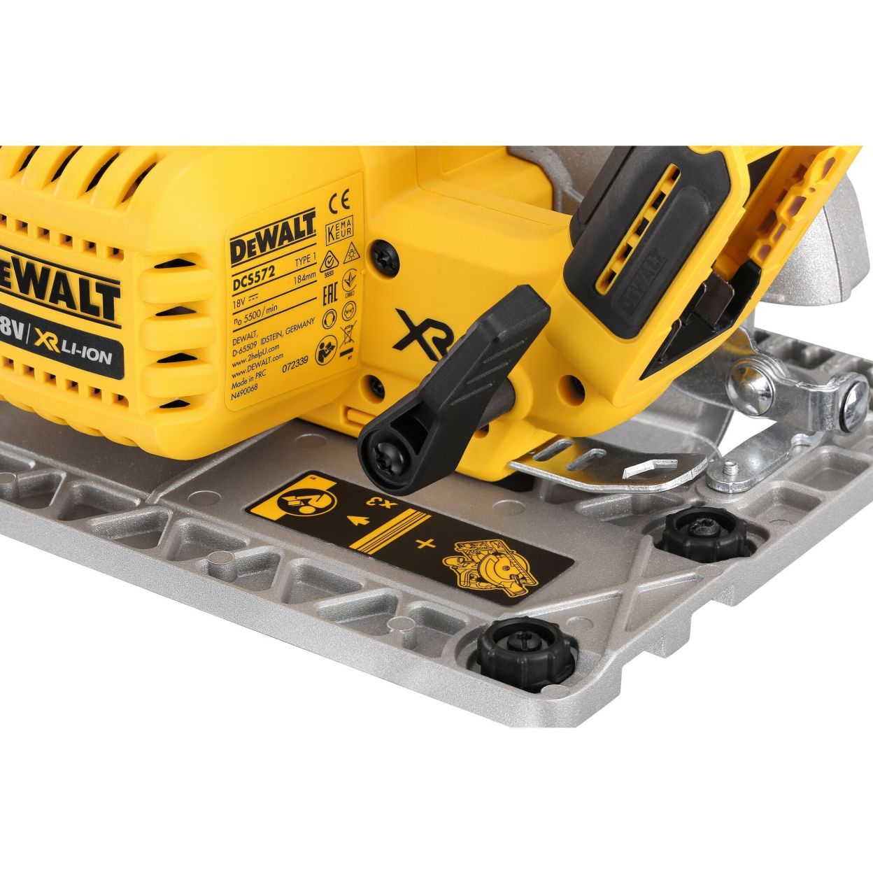 Аккумуляторная дисковая пила DEWALT DCS572NT, 18 В, 184 мм, 5500 об/мин, без АКБ и ЗУ, в кейсе TSTAK (DCS572NT-XJ)