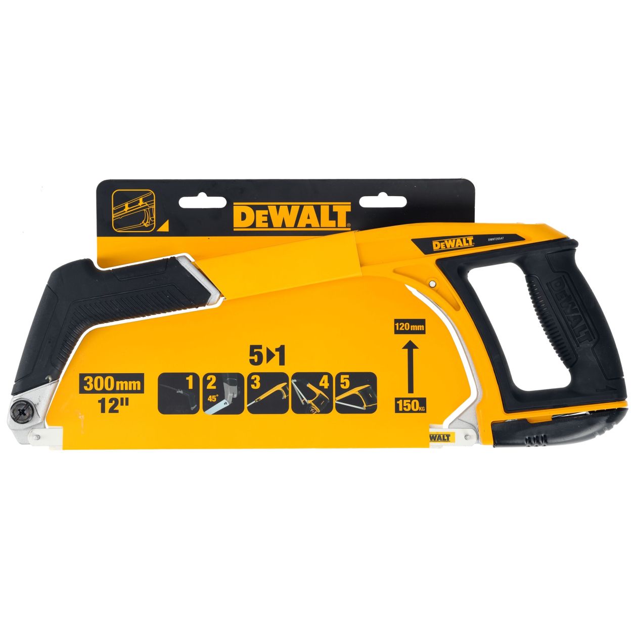 Ножовка по металлу и пластику DEWALT DWHT20547L, трансформируемая 5 в 1, 30 см