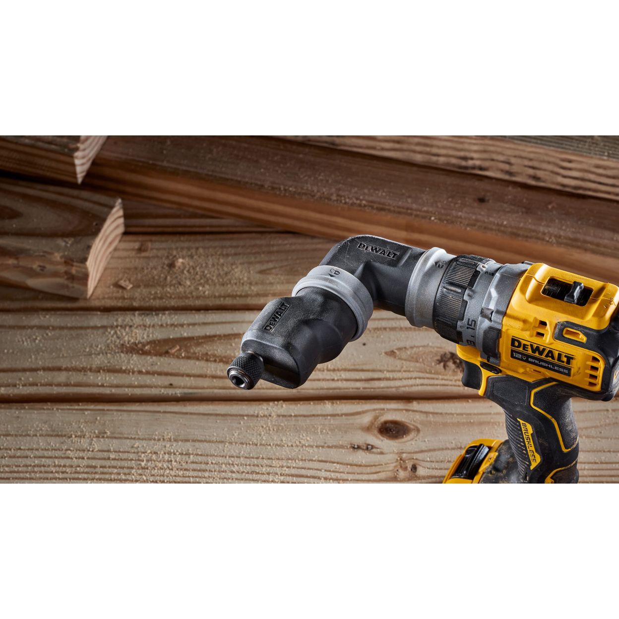 Дрель-шуруповерт DEWALT DCD703L2T, 12 В, 58 Нм, 1500 об/мин, с набором насадок, 2 АКБ 3 Ач и ЗУ, в кейсе TSTAK (DCD703L2T-QW)