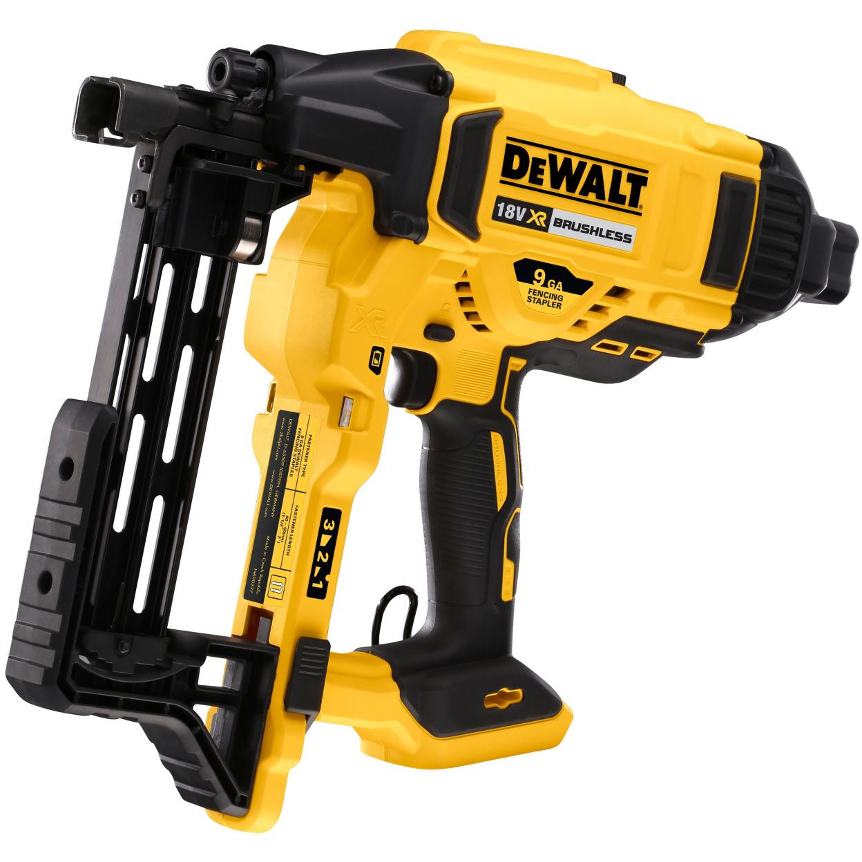 Аккумуляторный скобозабивной пистолет DEWALT DCN681N, 18 В, c 2 АКБ 5 Ач и ЗУ, в сумке (DCFS950P2-QW)