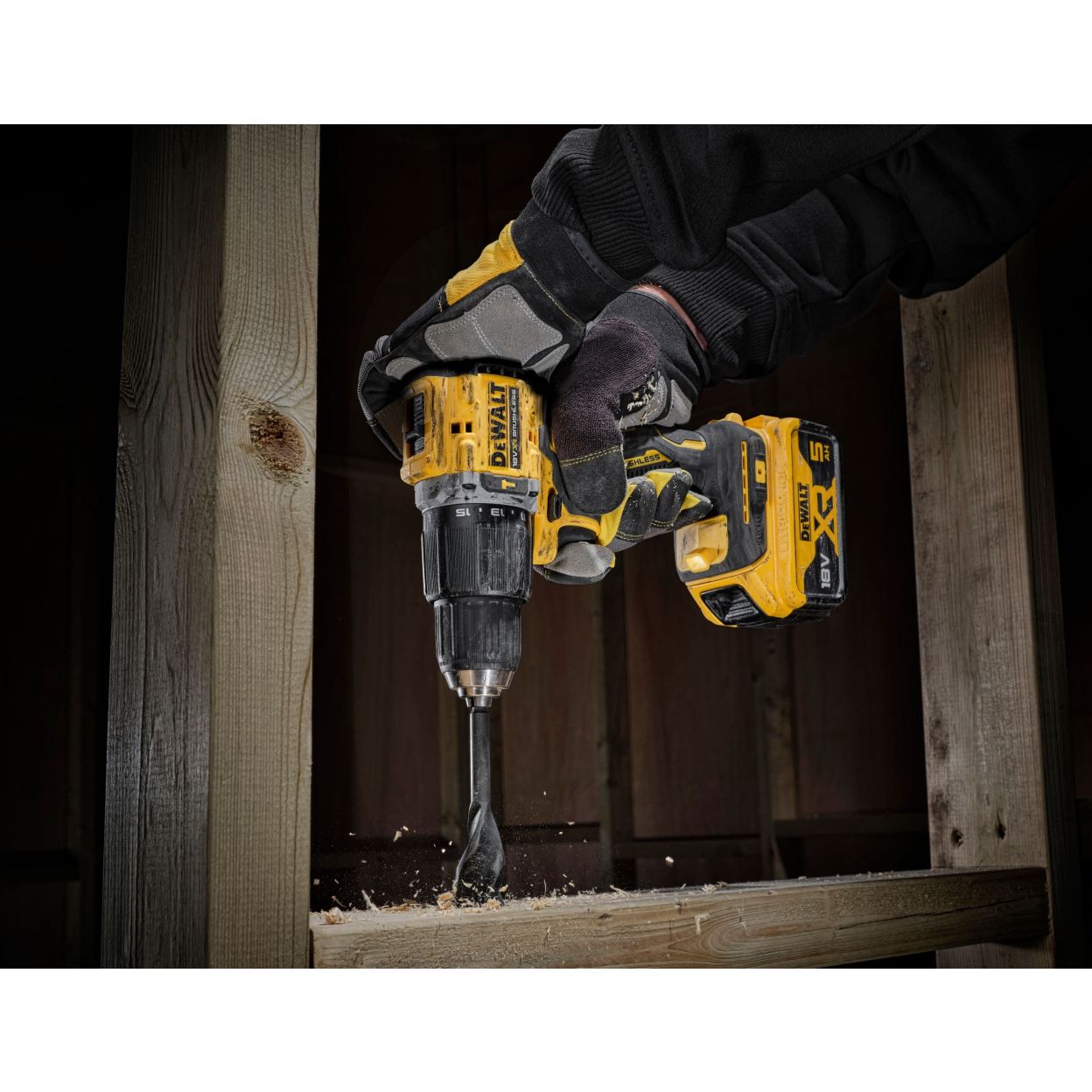 Ударная дрель-шуруповерт DEWALT DCD100YP2T, 18 В, 1650 об/мин, 28050 уд/мин, с 2 АКБ 5 Ач и ЗУ, в кейсе TSTAK (DCD100YP2T-QW)