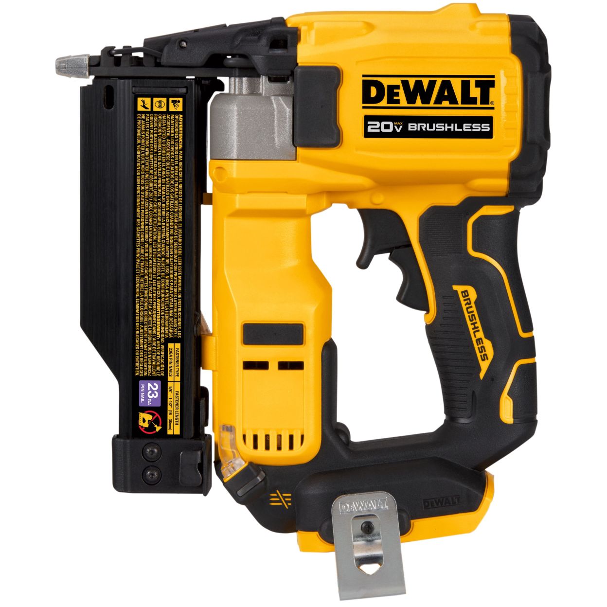 Аккумуляторный шпилькозабивной пистолет DEWALT DCN623B, 20 В, без АКБ и ЗУ (DCN623B-XJ)