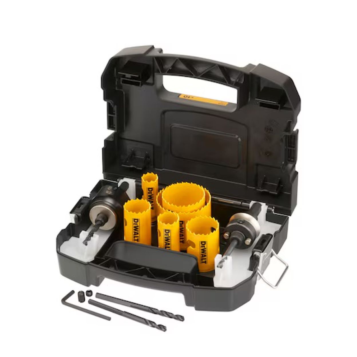 Набор коронок по мультиматериалу и пилотных сверл DEWALT DT90358, 20 - 64 мм, 10 шт. (DT90358-QZ)