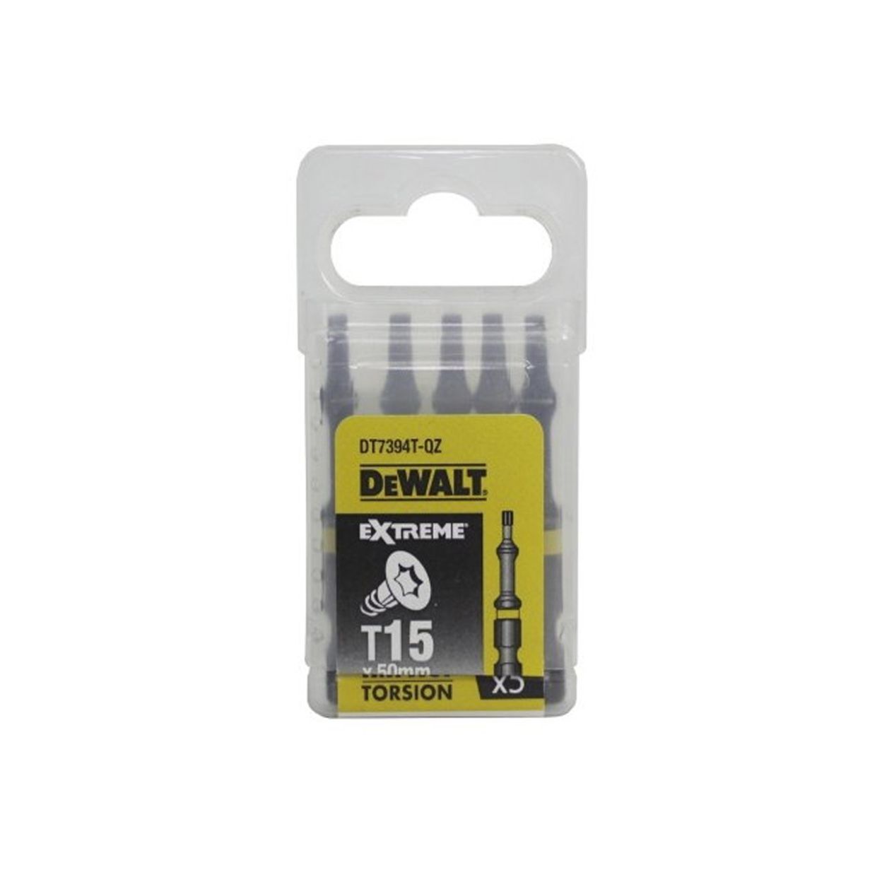 Биты DEWALT DT7394T, T15 x 50 мм, 5 шт.