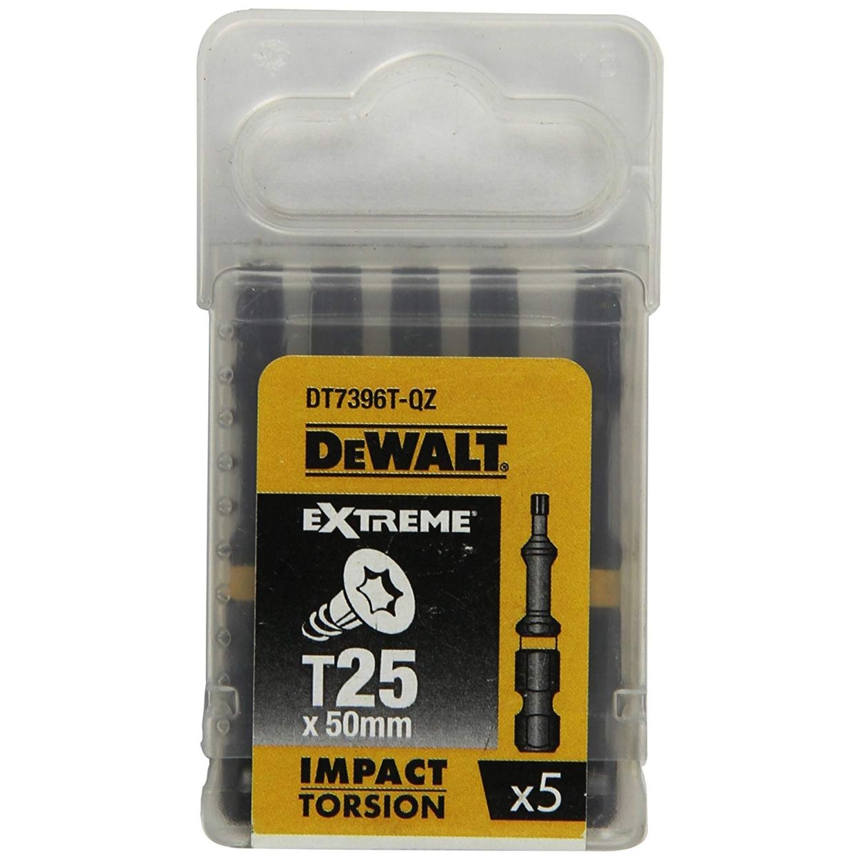 Биты DEWALT DT7396T, T25 x 50 мм, 5 шт.