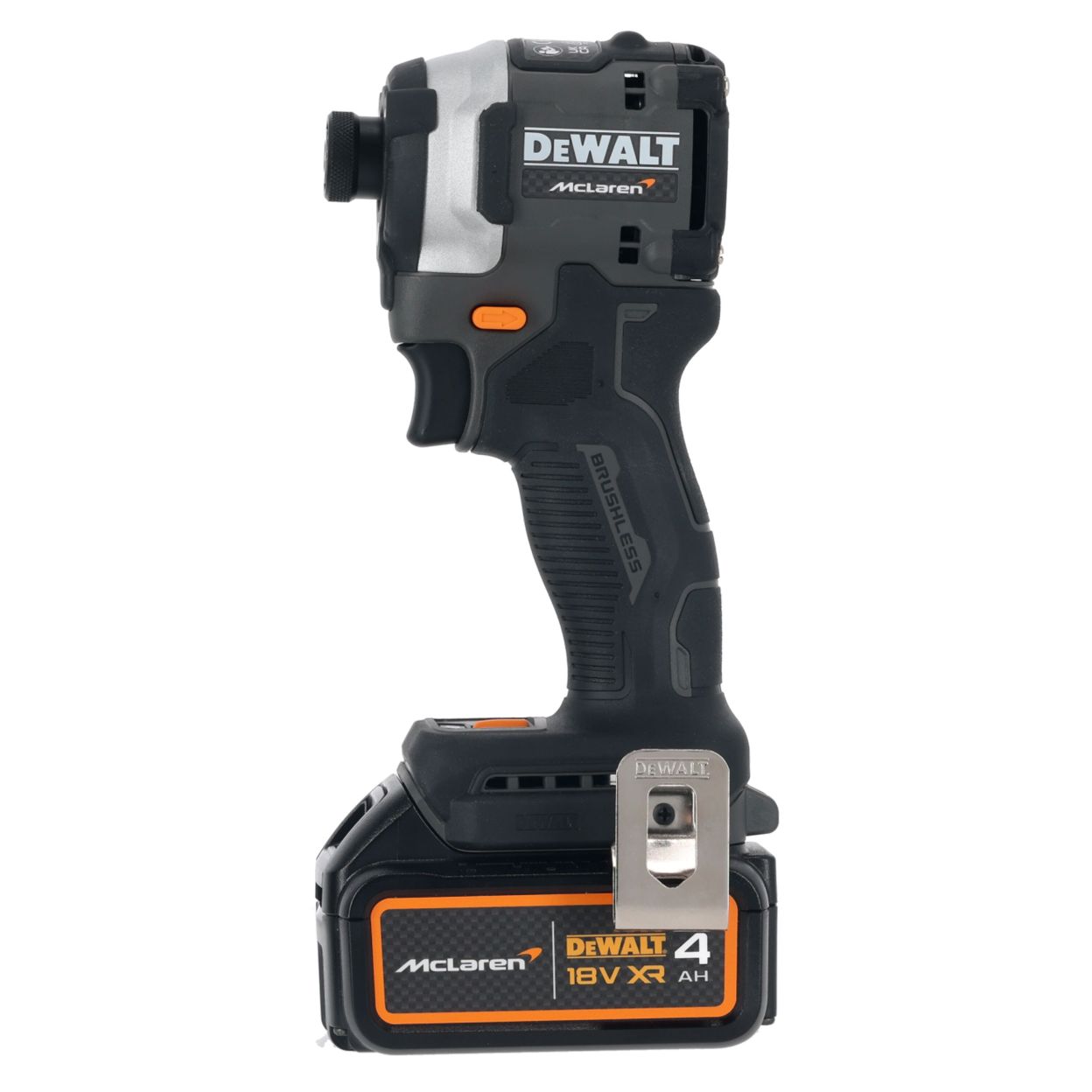 Аккумуляторный набор DEWALT McLaren Limited Edition DCK200MM2T: дрель-шуруповерт + шуруповерт, с 2 АКБ 4 Ач и ЗУ, в кейсе TSTAK