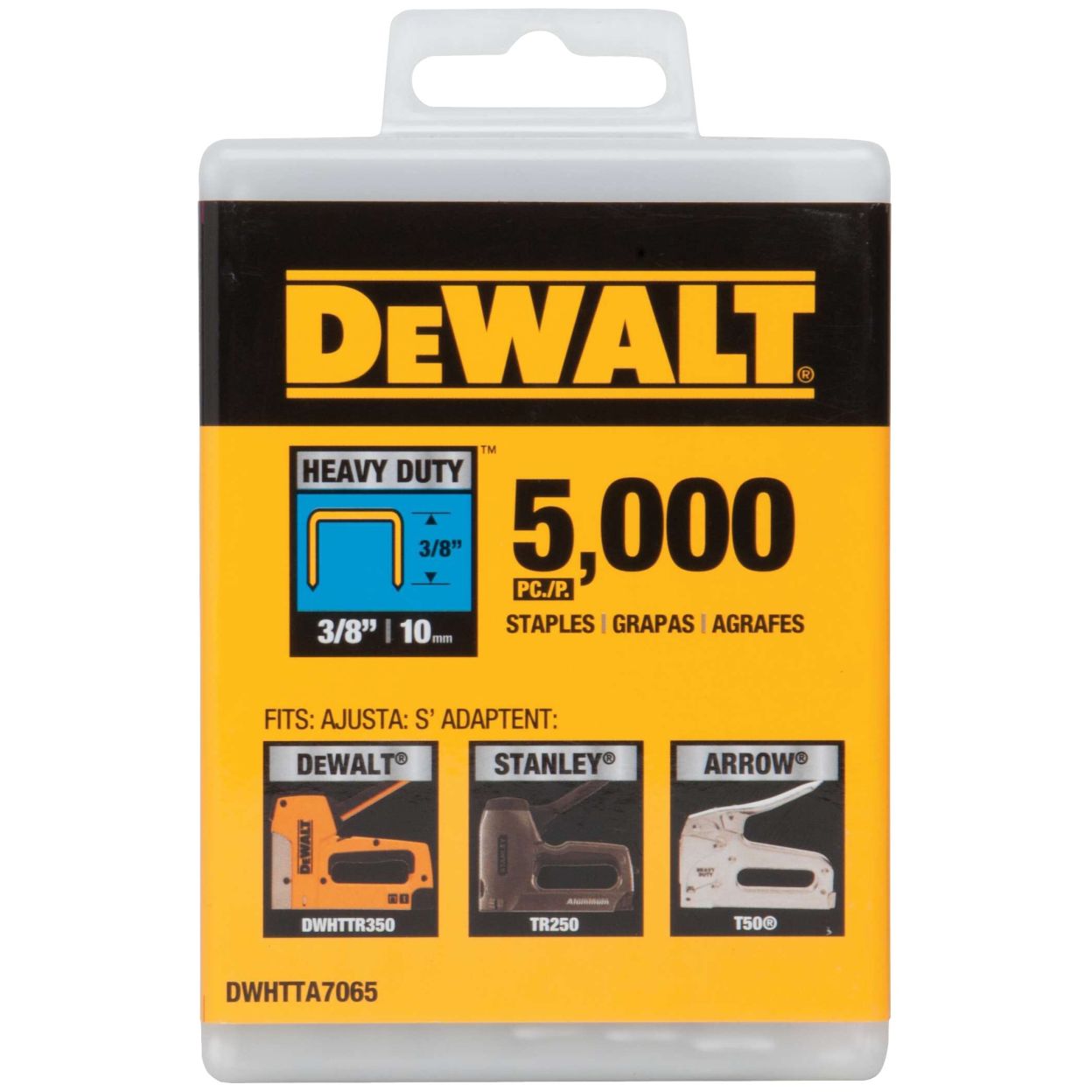 Скоба DEWALT DWHTTA7065, для степлера DWHTTR350, 10 мм, 5000 шт.