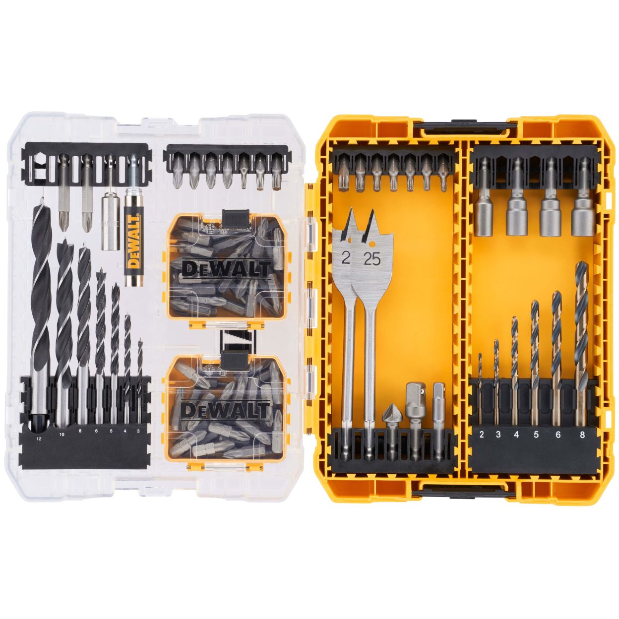 Набор оснастки DEWALT DT70784, 100 шт., в кейсе (DT70784-QZ)