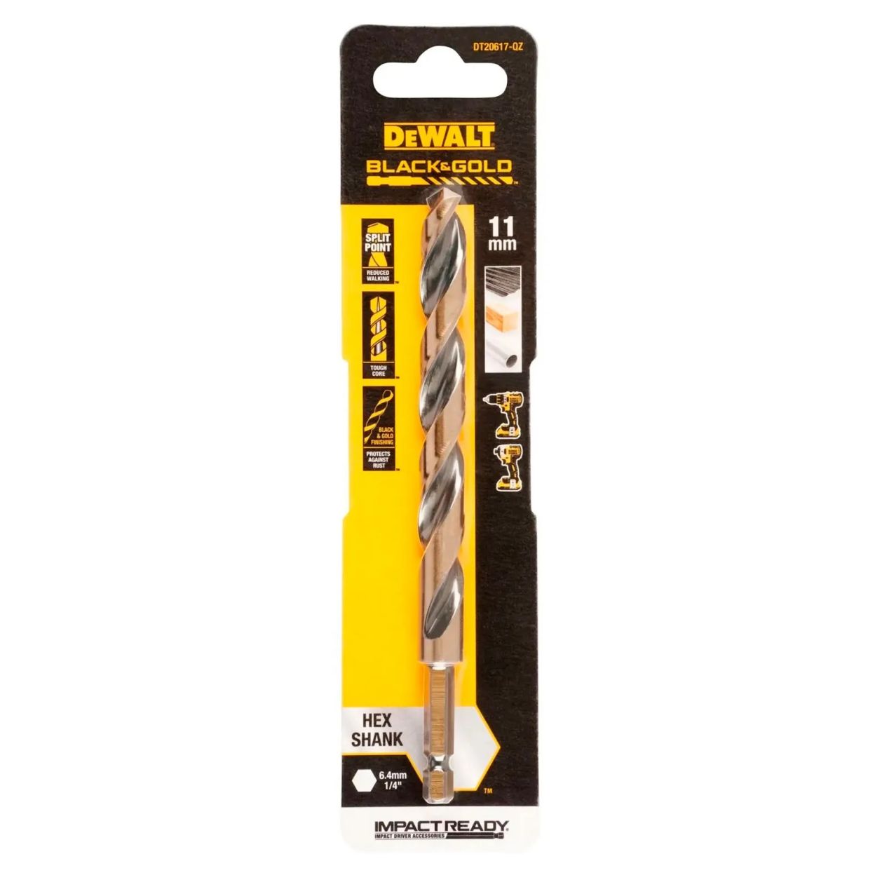 Сверло по металлу DEWALT DT20617, 11x106x144 мм, 1 шт. (DT20617-QZ)