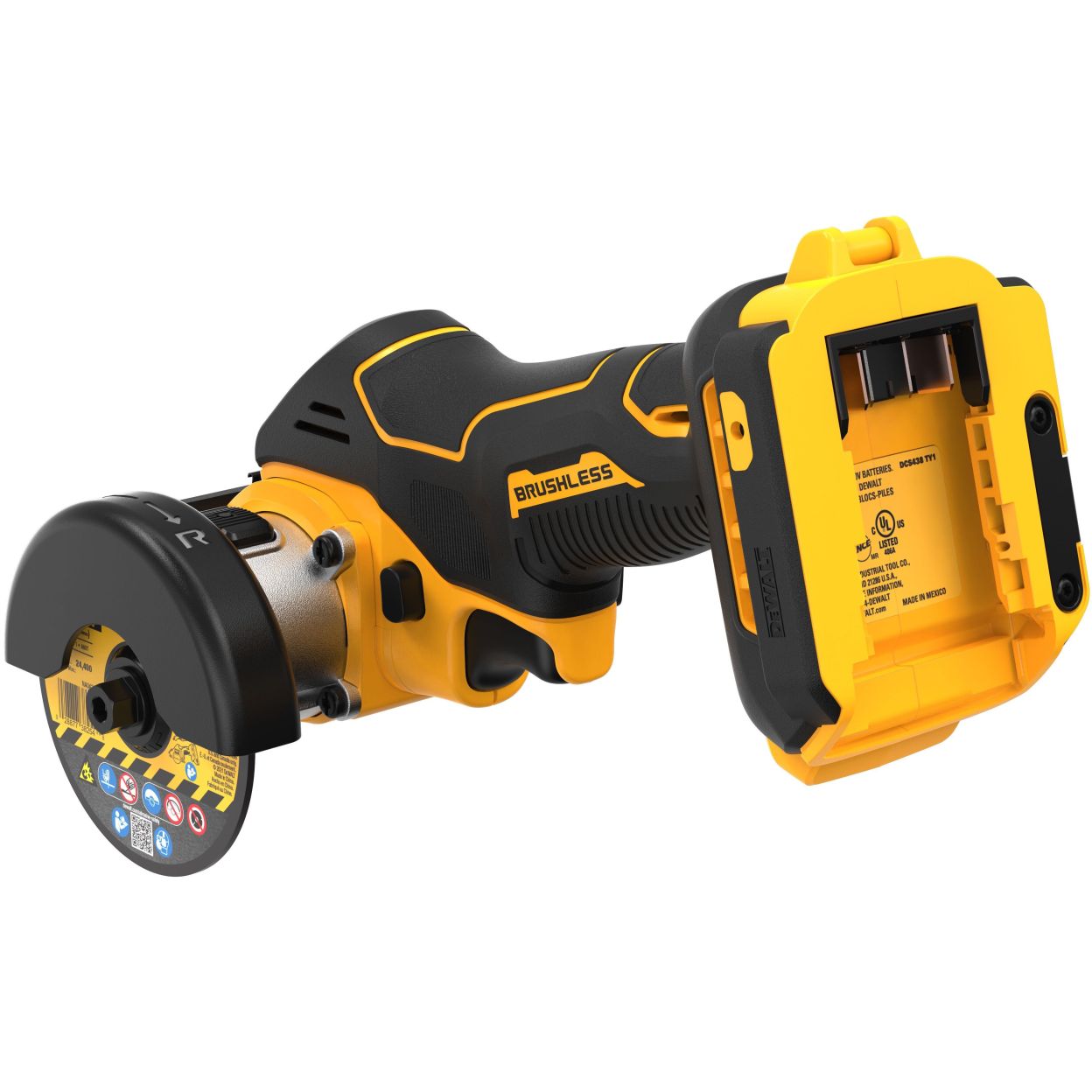Аккумуляторная отрезная машина DEWALT DCS438N, 20 В, 76 мм, 20000 об/мин, без АКБ и ЗУ (DCS438B-XJ)