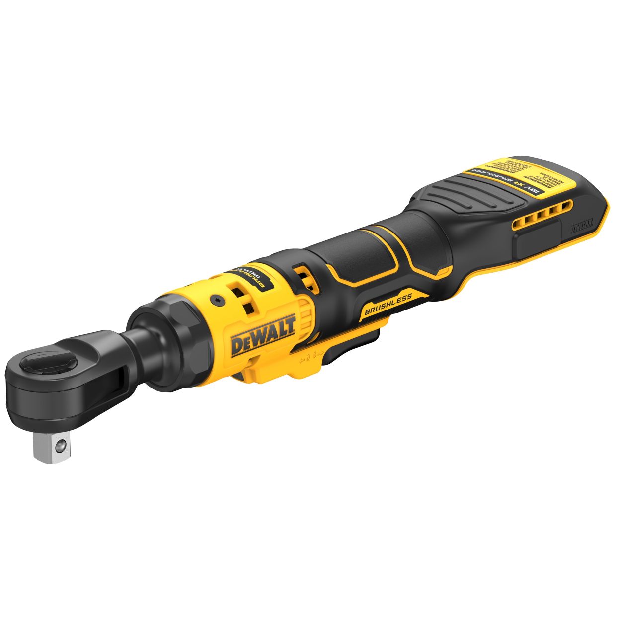 Аккумуляторный угловой гайковерт DEWALT DCF512D1G, с трещоткой, 18 В, 95 Нм, 250 об/мин, с АКБ 2 Ач и ЗУ, в чехле (DCF512D1G-QW)