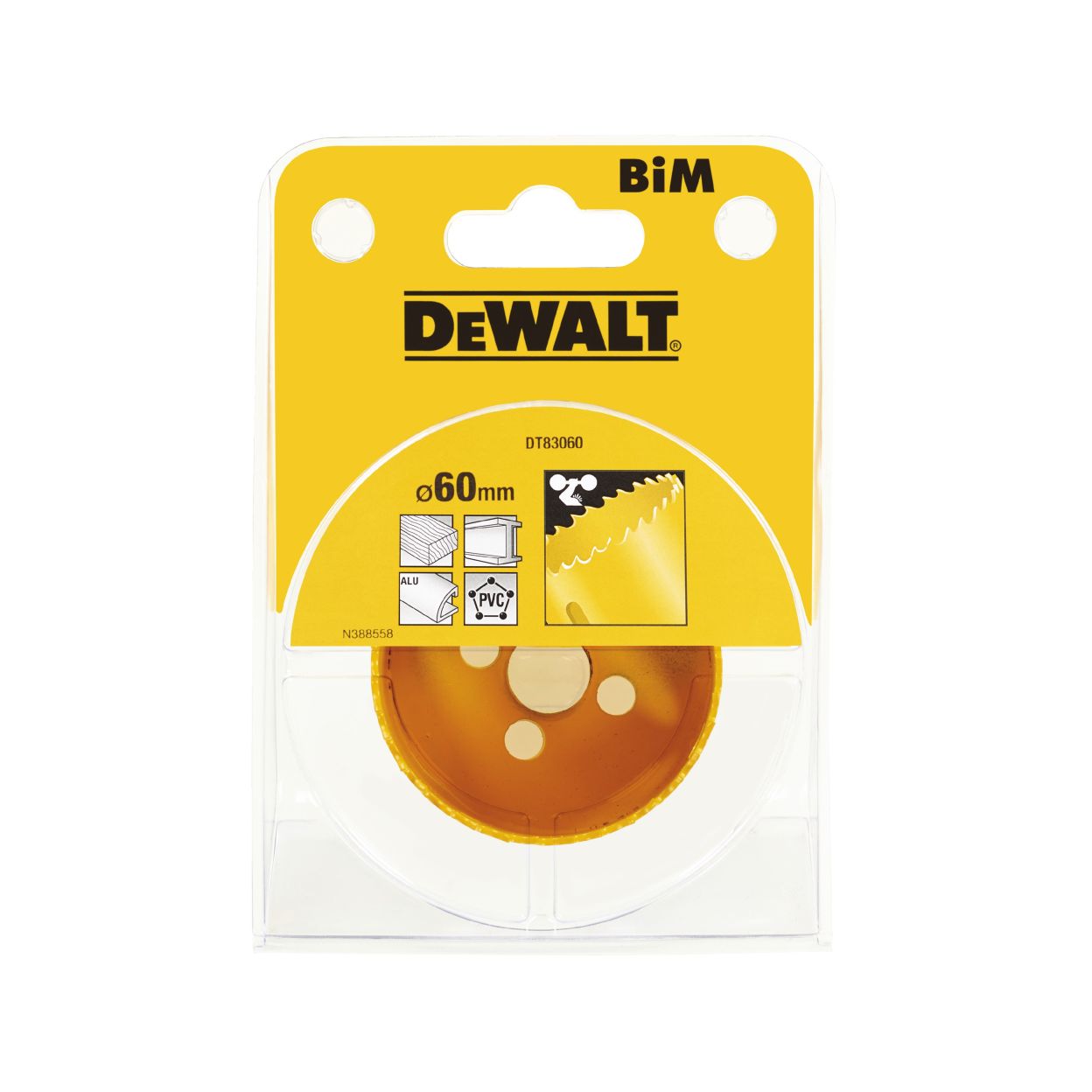 Коронка биметаллическая DEWALT DT83060, M3 60 x 46 мм
