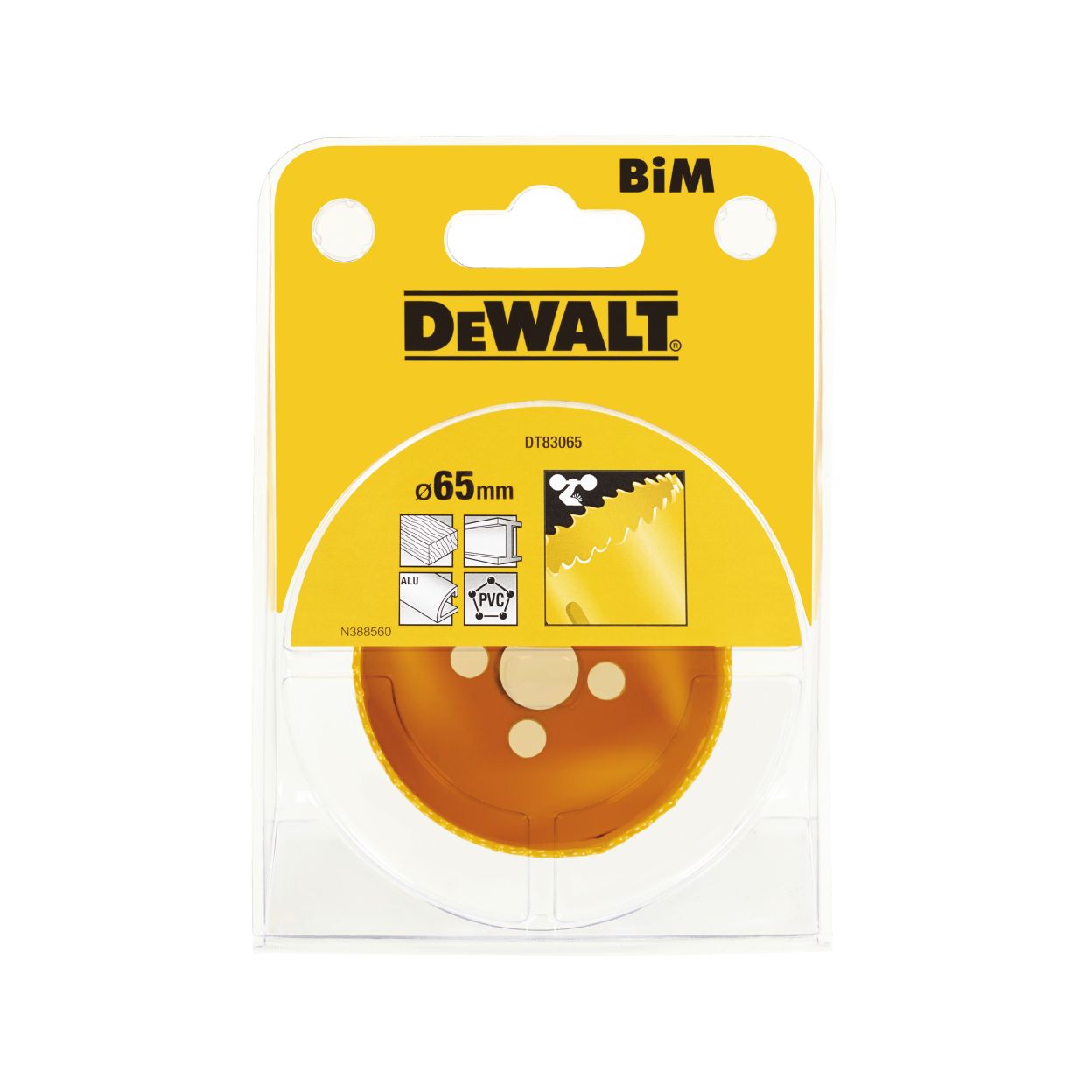 Коронка биметаллическая DEWALT DT83065, M3 65 x 46 мм