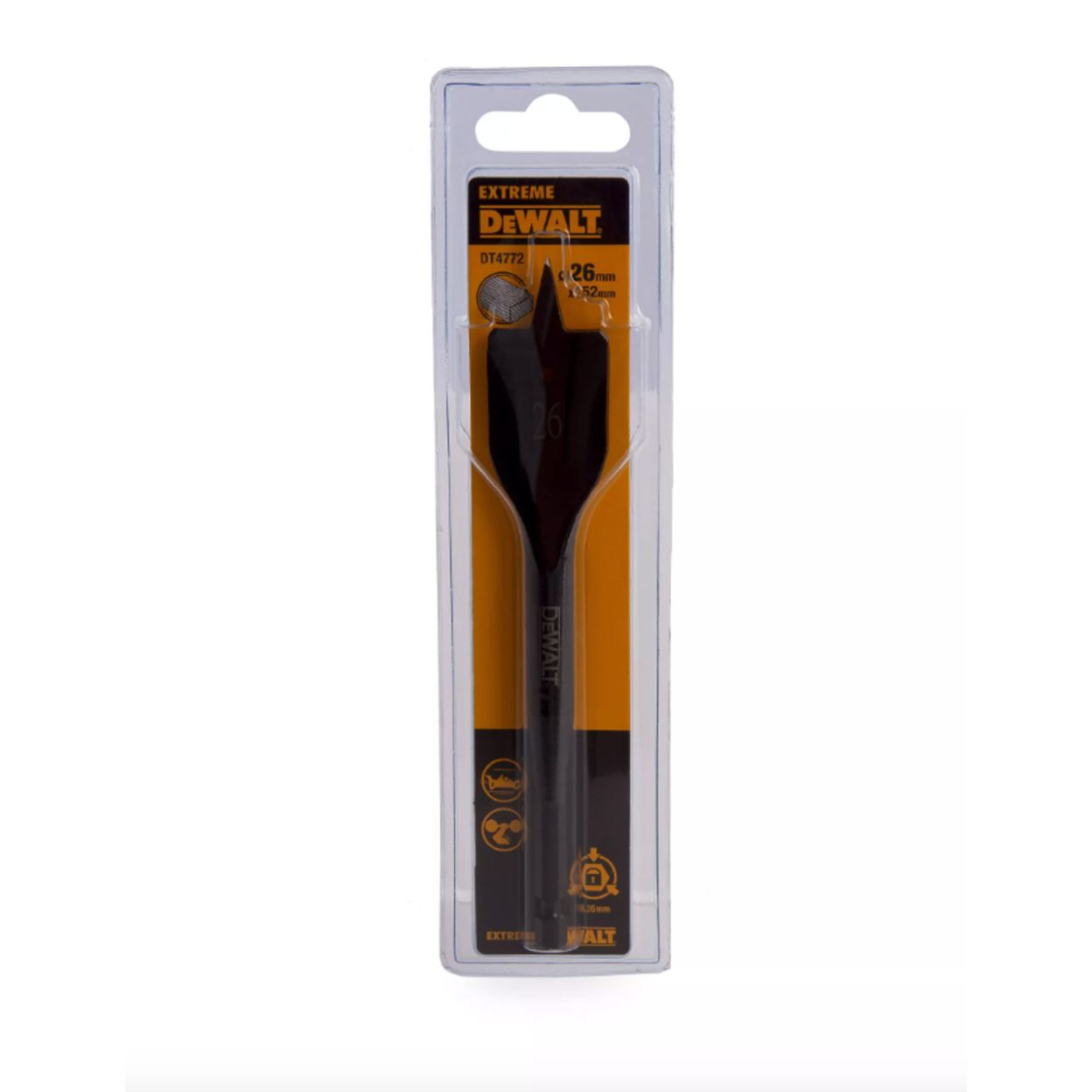 Сверло перьевое DEWALT IMPACT EXTREME, 26x132x152 мм, 1 шт. (DT4772-QZ)