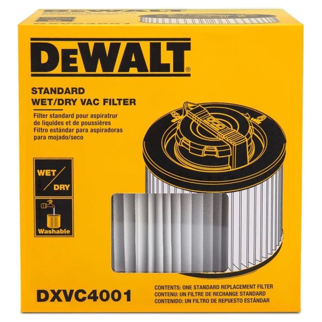 Фильтр для пылесоса DEWALT DXVC4001, для моделей 15-30 л (DXVC4001)