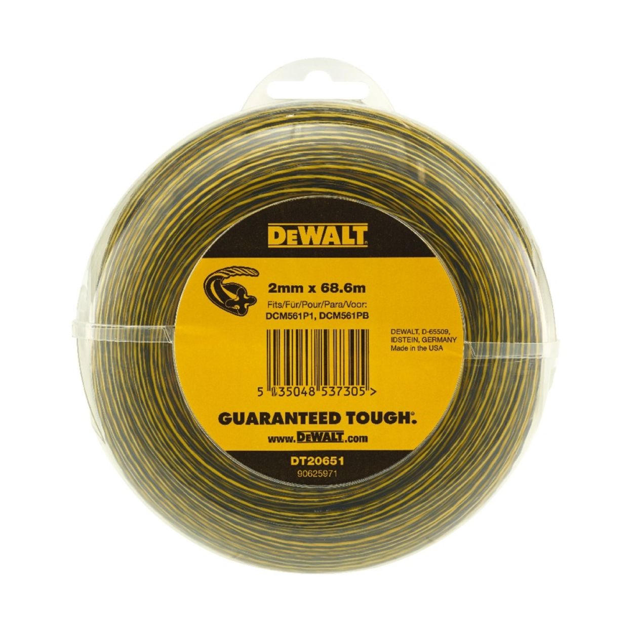 Леска профессиональная DEWALT DT20651 68,6 м 2 мм