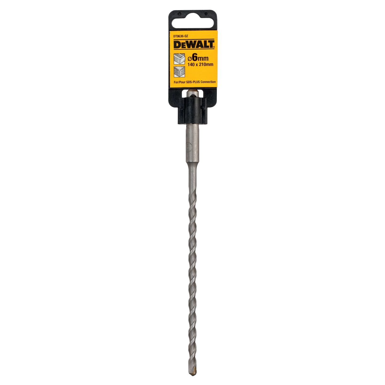 Бур DEWALT INDUSTRIAL, SDS-Plus, 6x210 мм (DT9636-QZ)