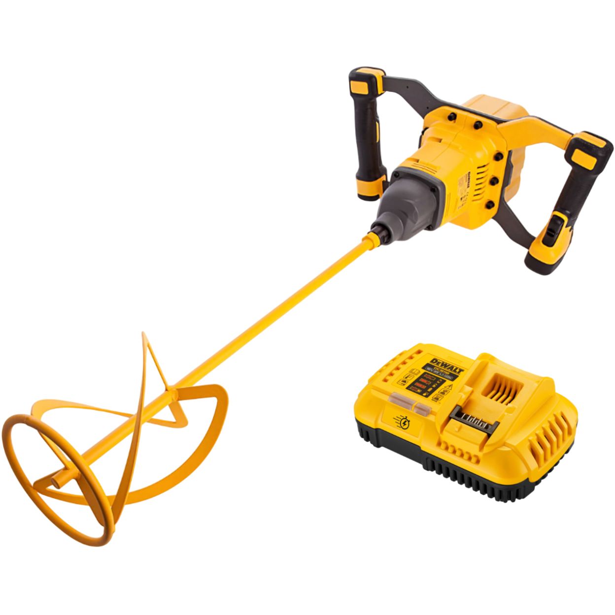Аккумуляторная дрель-миксер DEWALT DCD240X1, 54 В, 725 об/мин, с АКБ 3 Ач и ЗУ (DCD240X1N-XJ)