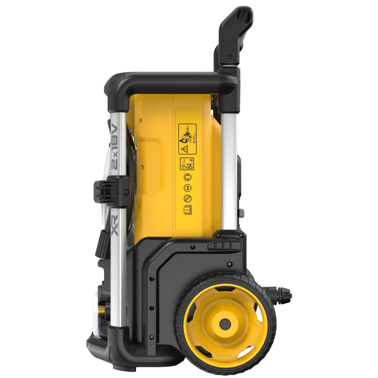 Аккумуляторная мойка высокого давления DEWALT DCMPW1600P1, 2х18 В, 110 бар, 330 л/ч, с АКБ 5 Ач и ЗУ (DCMPW1600P1N-XJ)