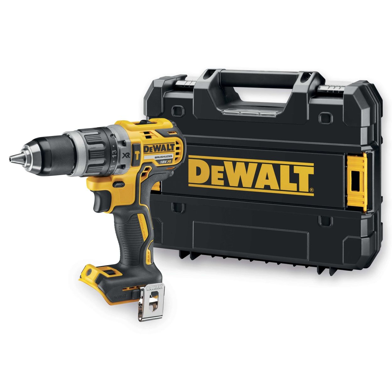 Ударная дрель-шуруповерт DEWALT DCD796NT, 18 В, 2000 об/мин, 34000 уд/мин, без АКБ и ЗУ, в кейсе TSTAK (DCD796NT-XJ)