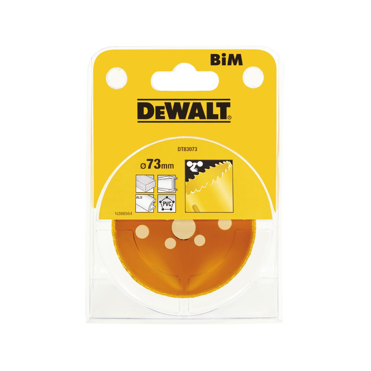 Коронка биметаллическая DEWALT DT83073, M3 73 x 46 мм