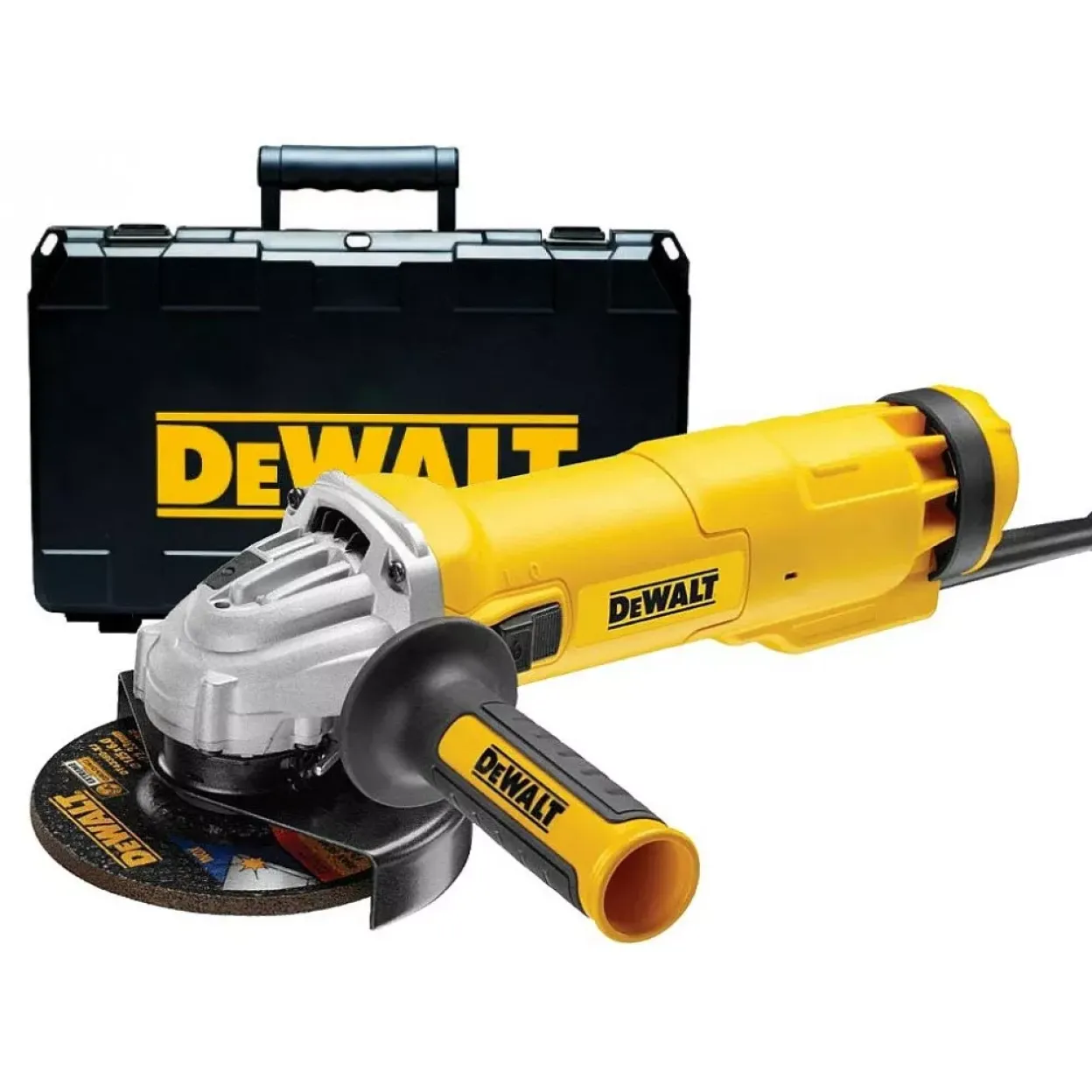 Угловая шлифовальная машина DEWALT, 125 мм, 11500 об/мин, 1400 Вт, в кейсе, DWE4237K