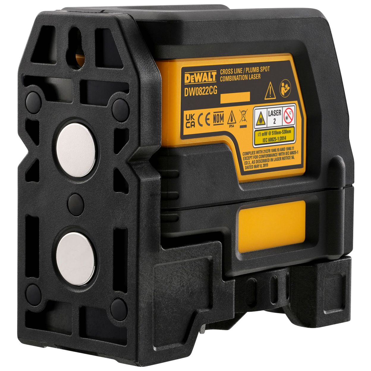 Лазерный нивелир DEWALT DW0822, на батарейках, красный луч, 15 м, в кейсе (DW0822-XJ)