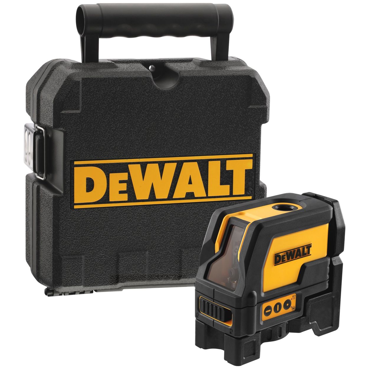 Лазерный нивелир DEWALT DW0822, на батарейках, красный луч, 15 м, в кейсе (DW0822-XJ)