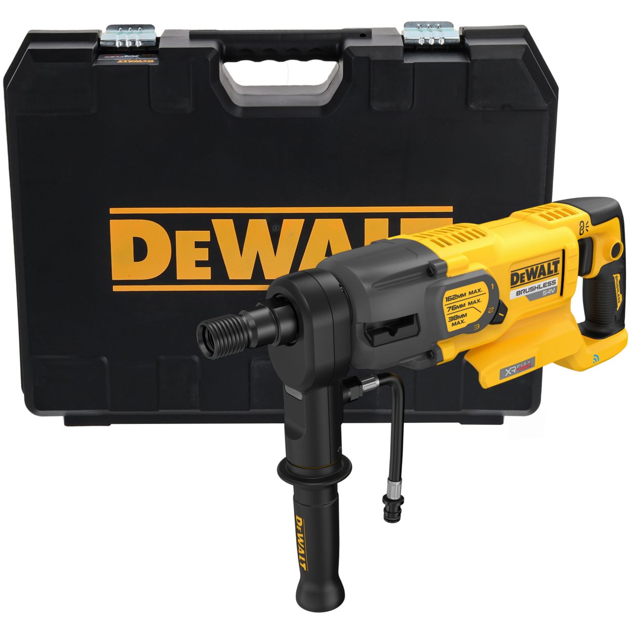 Аккумуляторная дрель алмазного сверления DEWALT DCD150NK, 54 В, 2500 об/мин, в кейсе (DCD150NK-XJ)
