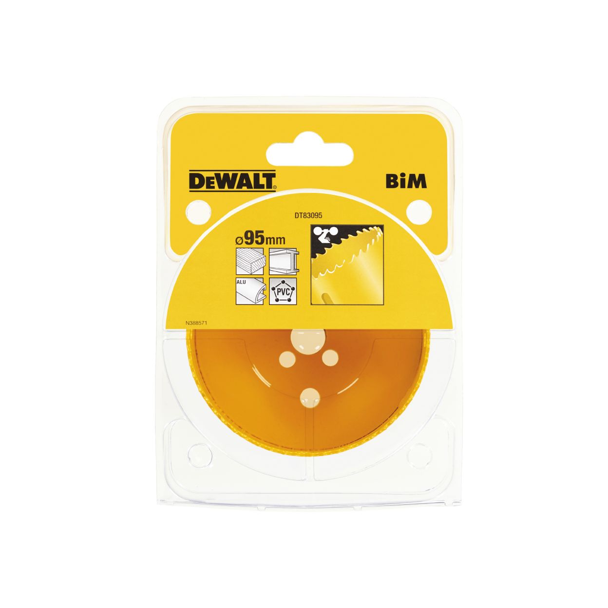 Коронка биметаллическая DEWALT DT83095, M3 95 x 46 мм