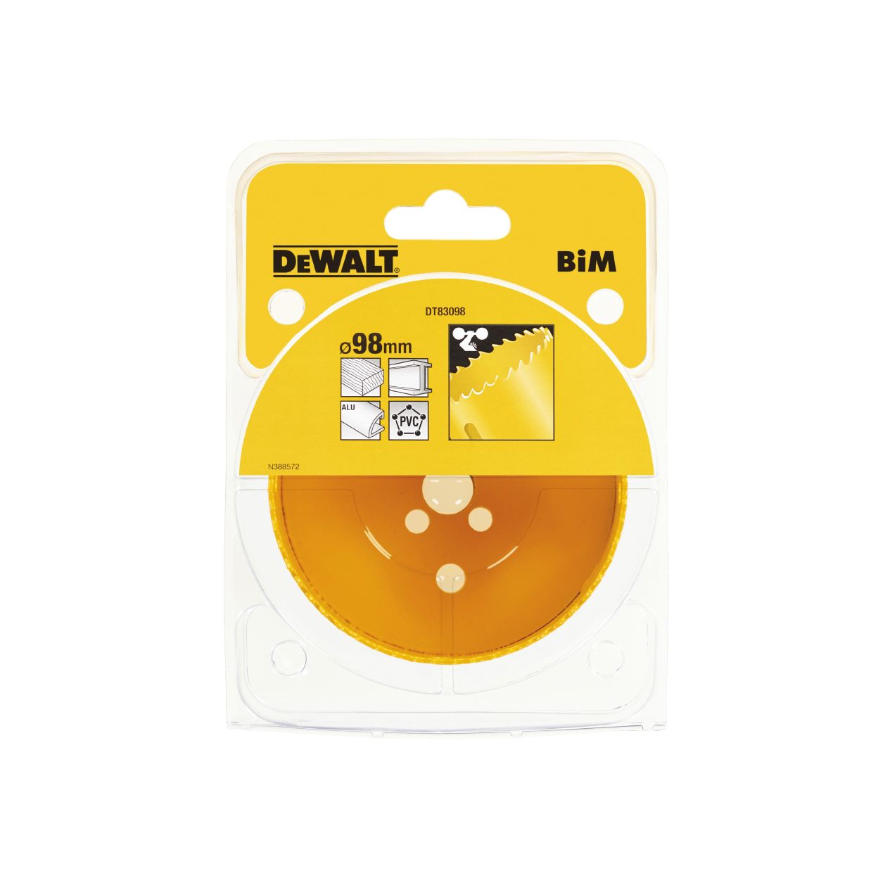 Коронка биметаллическая DEWALT DT83098, M3 98 x 46 мм