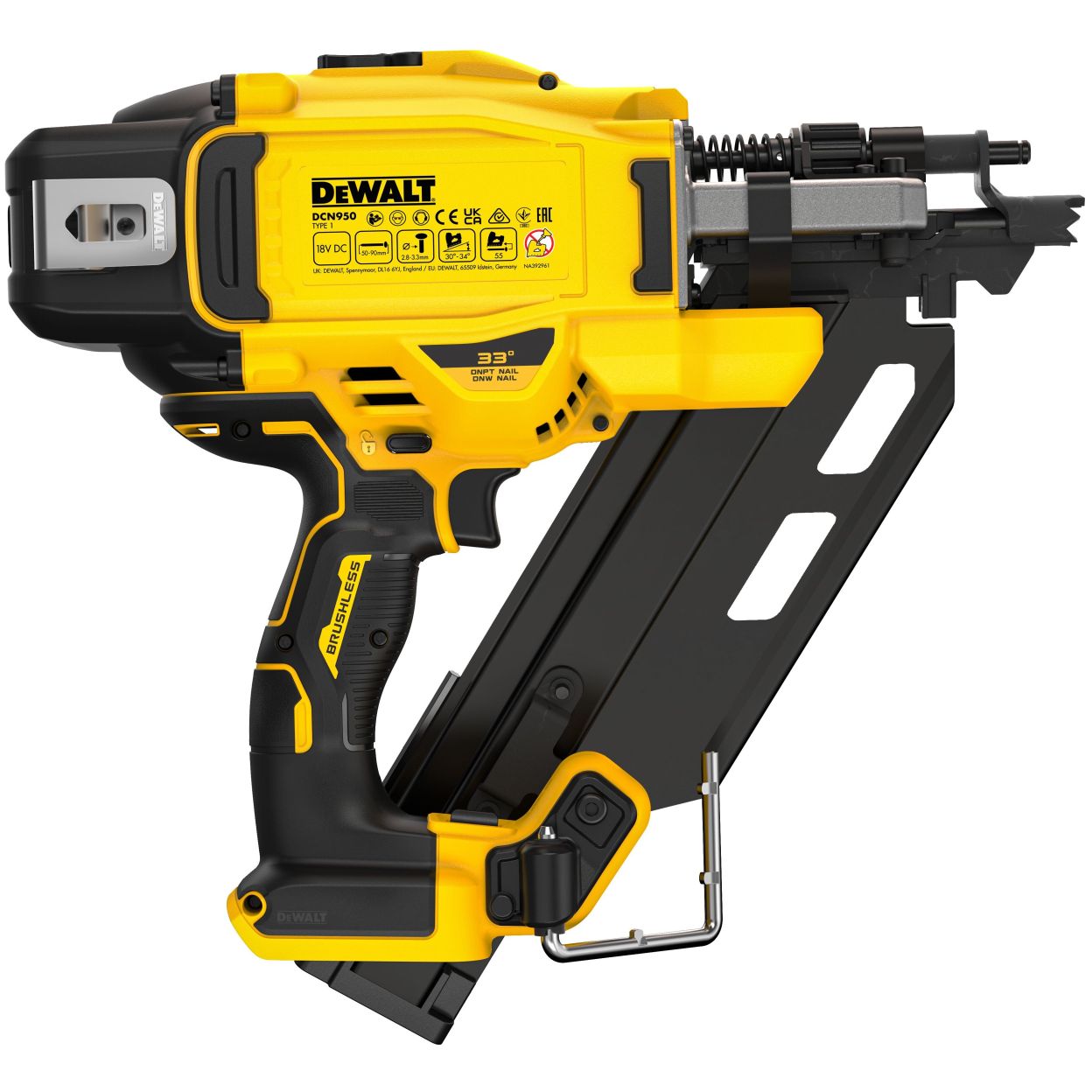 Аккумуляторный гвоздезабивной пистолет DEWALT DCN950N, 18 В, без АКБ и ЗУ