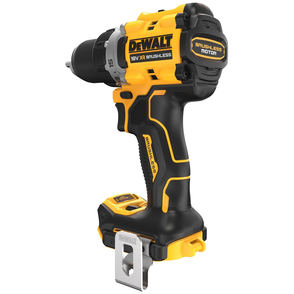 Аккумуляторная дрель-шуруповерт DEWALT DCD800P2LRT, 18 В, 2000 об/мин, с 2 АКБ 5 Ач и ЗУ, в кейсе TSTAK (DCD800P2LRT-QW)