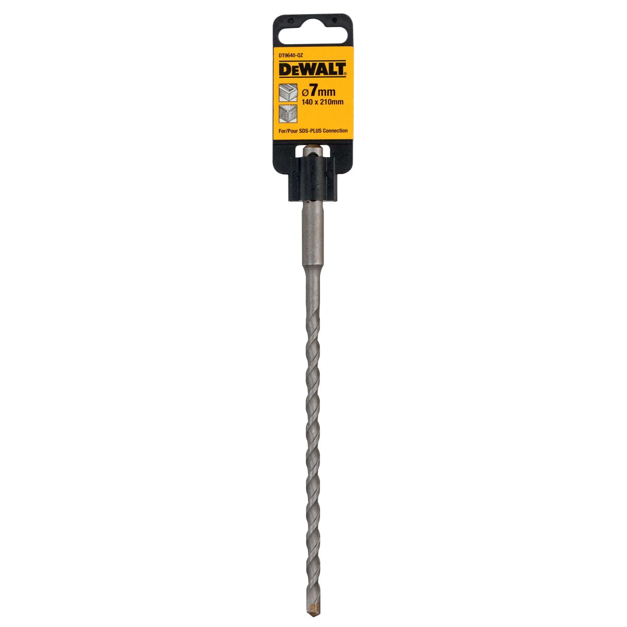 Бур DEWALT INDUSTRIAL, SDS-Plus, 7x210 мм (DT9640-QZ)