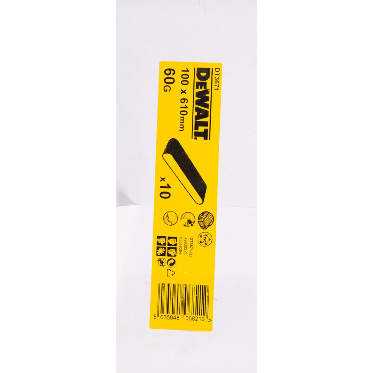 Шлифленты DEWALT DT3671, 100 x 610 мм, 60G, 10 шт.