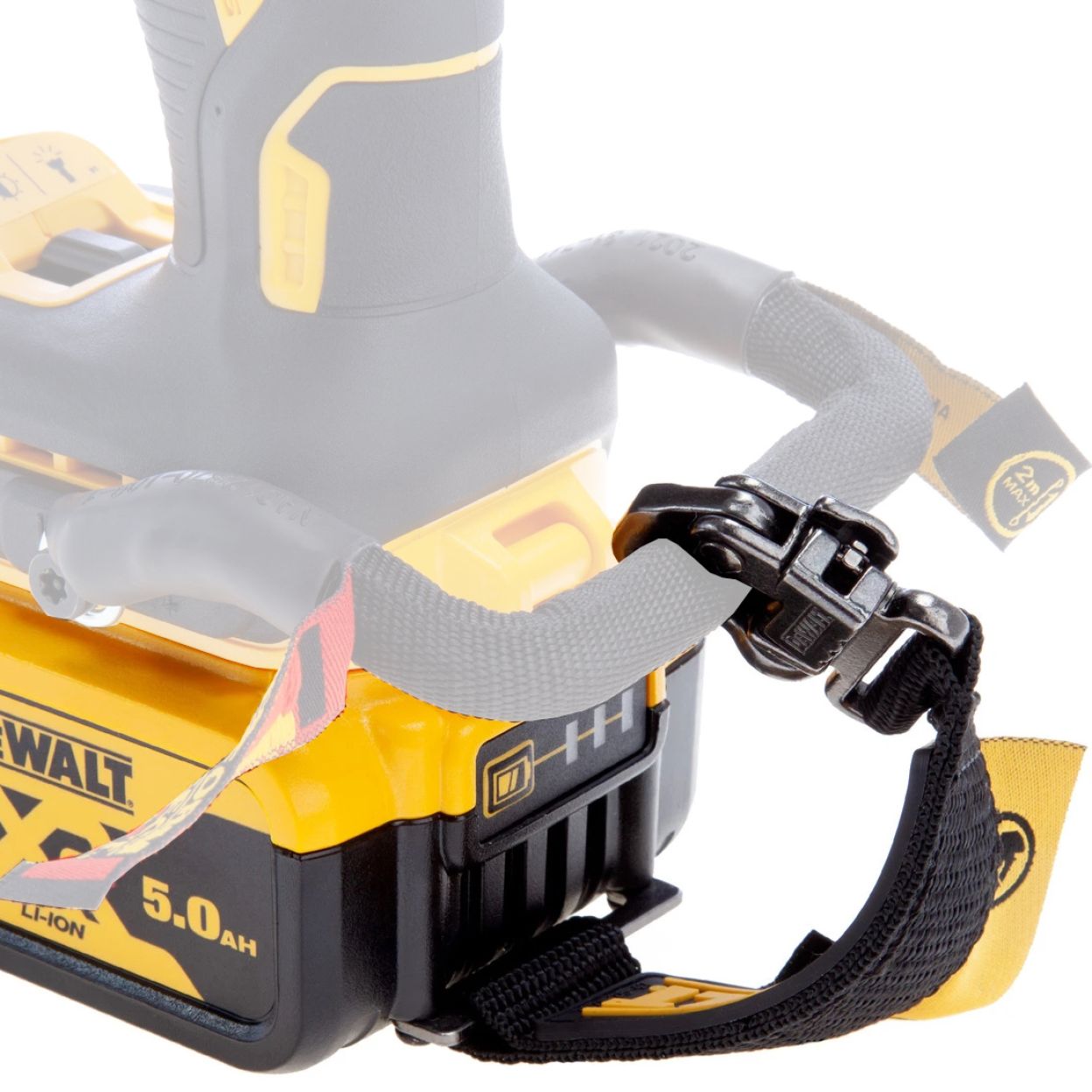 Аккумулятор DEWALT DCB184LR, со страховочным ремешком, Li-Ion, 18 В, 5 Ач (DCB184LR-XJ)
