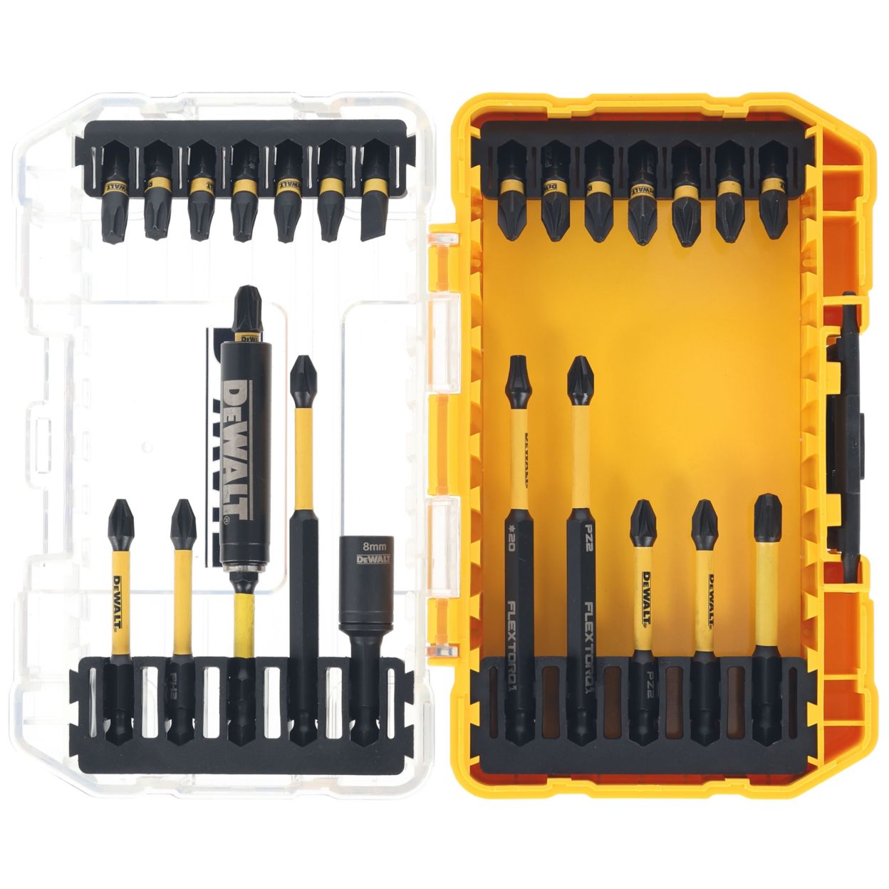 Набор бит DEWALT DT70730TPOS, PH/PZ/SL/Torx, 25/57/89 мм, 25 шт., в кейсе (DT70730TPOS-QZ)
