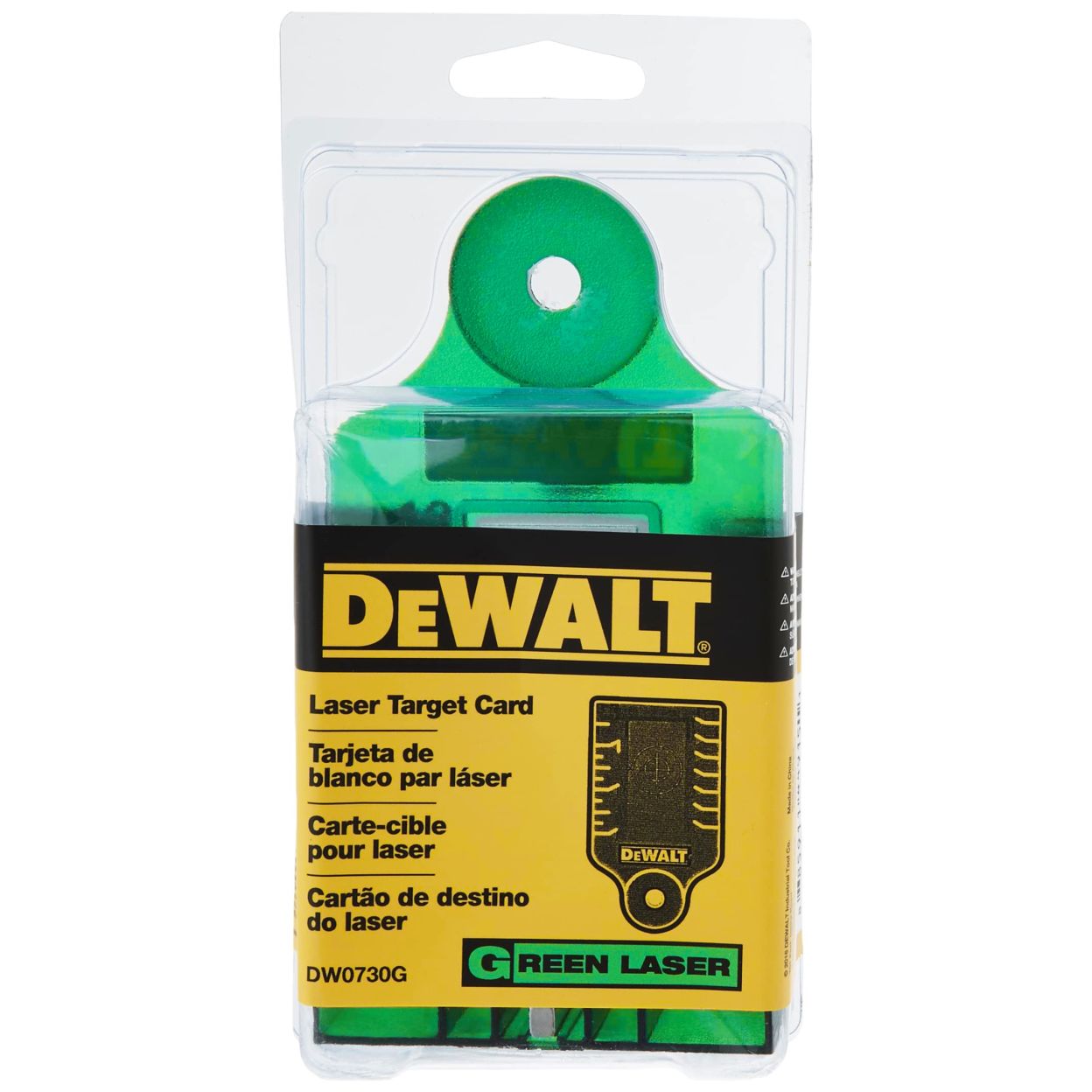 Мишень-лучеуловитель DEWALT DE0730G, для зеленых лазерных уровней