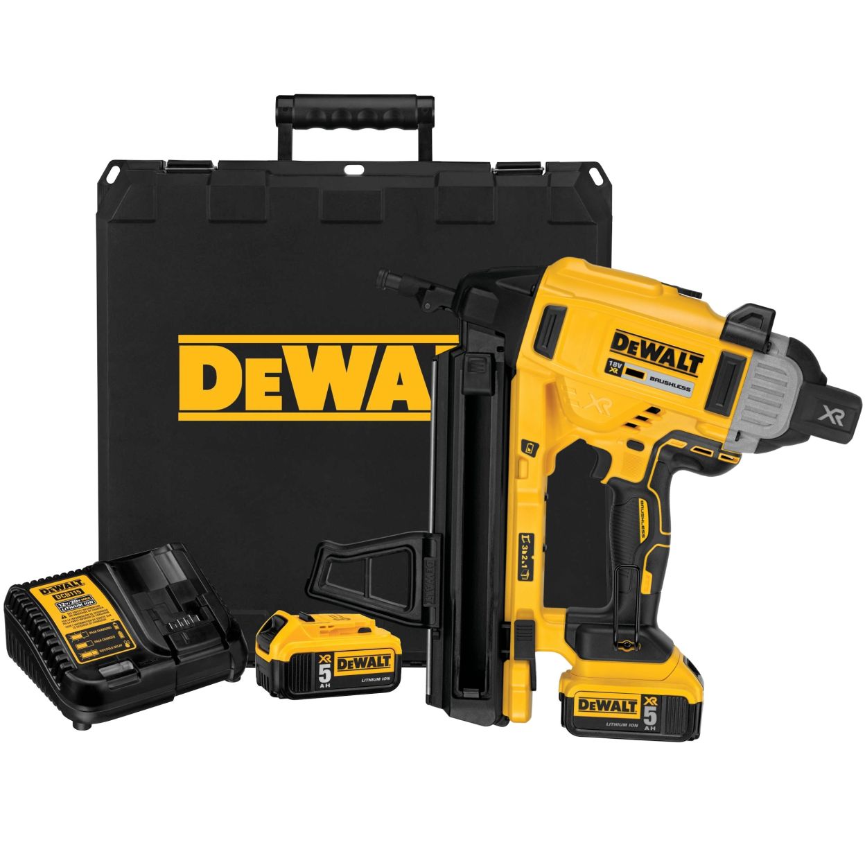 Купить DEWALT DCN890P2 аккумуляторный гвоздезабивной пистолет, 18 В, c ...
