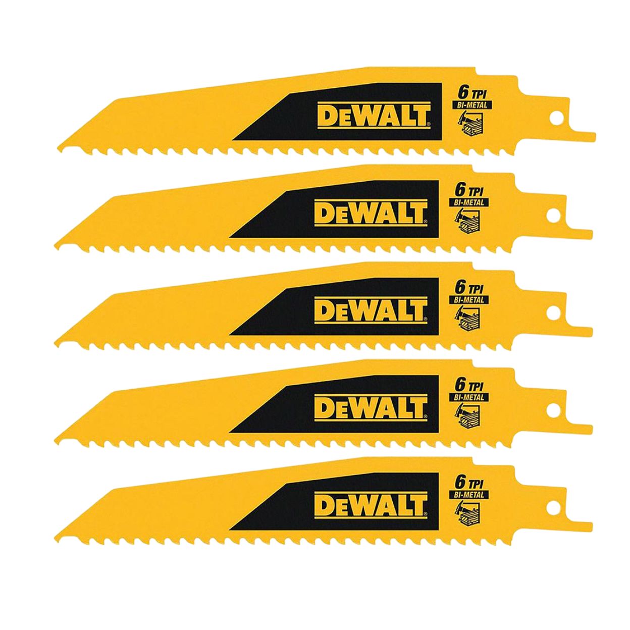 Набор пильных полотен DEWALT DT90380, для дерева, 5 шт. (DT90380-QZ)
