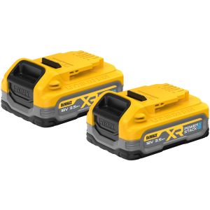 Аккумулятор DEWALT POWERSTACK DCBP318S2, Li-Ion, 18 В, 3.5 Ач, 2 шт. (DCBP318S2-XJ)