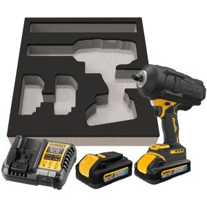 Аккумуляторный гайковерт DEWALT DCF961H2G, 18 В, 2372 Нм, 1890 уд/мин, с 2 АКБ 5 Ач и ЗУ, в чехле (DCF961H2G-QW)