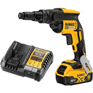 Аккумуляторный шуруповерт DEWALT DCF622P1, 18 В, 34 Нм, 2000 об/мин, с АКБ 5 Ач и ЗУ (DCF622P1N-XJ)