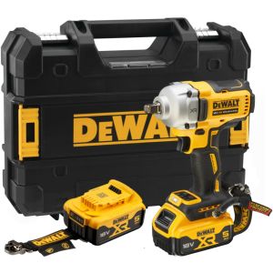 Аккумуляторный гайковерт DEWALT DCF891P2LRT, 18 В, 1084 Нм, 3250 уд/мин, с 2 АКБ 5 Ач без ЗУ, в кейсе TSTAK (DCF891P2LRT-XJ)