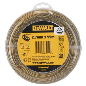 Леска для триммера DEWALT DT20905, витой квадрат, 2.7 мм, 55 м (DT20905-QZ)