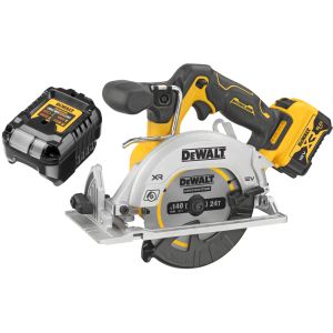 Аккумуляторная дисковая пила DEWALT DCS512L1, 12 В, 140 мм, 3600 об/мин, с АКБ 5 Ач и ЗУ (DCS512L1N-XJ)