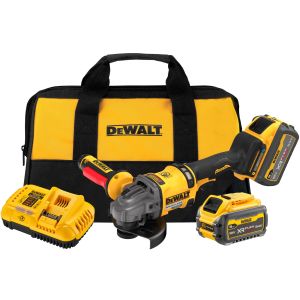Аккумуляторная угловая шлифмашина DEWALT DCG418SHDX2, 54 В, 125 мм, 9000 об/мин, с 2 АКБ 3 Ач и ЗУ, в сумке (DCG418SHDX2-QW)