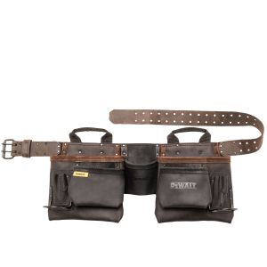 Кожаный ремень DEWALT с навесными сумками, DWST50112-1